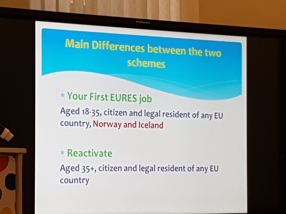 EurodeskIreland's tweet photo. Ann McCormac @EURESIreland advisor explaining #YourFirstEuresJob at #timetomove2018 event @KerryYouth @Leargas @EurodeskIreland @NCGEGuidance https://t.co/TQppbVx8vi