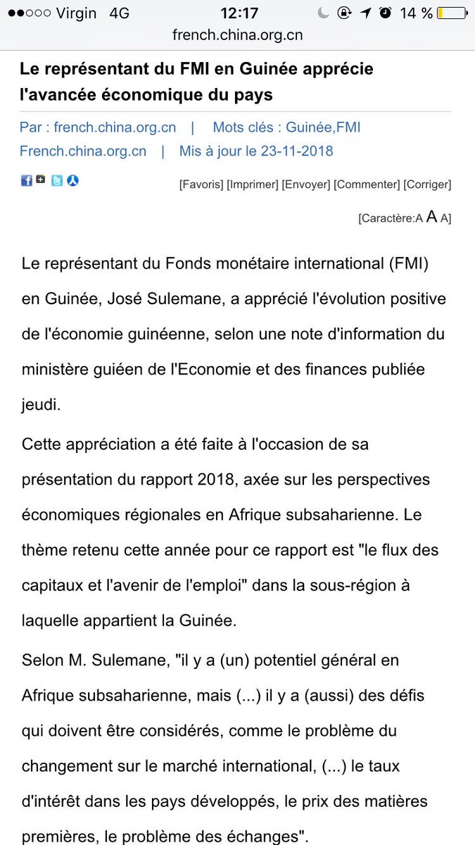 IfmSimu's tweet photo. De très bonnes nouvelles, soutenons la croissance en Guinée et dans les autres pays de l'Afrique.Merci également à @UAupec pour sa contribution. Le combat continue. https://t.co/6DJfF7pCcQ