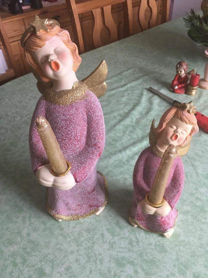 commercial_hfd's tweet photo. Is it too early to put the Christmas decorations up? We’re desperate to get our totally innocent ‘angels holding candle’ table decorations on display! 👀 https://t.co/kafUcmBZLT