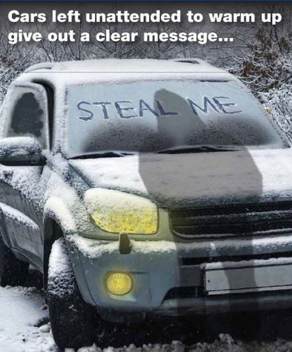 TrooperBenKs's tweet photo. Starting your car and leaving it unattended to warn is a no-no in Kansas

Unless using remote start.
https://t.co/u7FgtF4YBH 

 #KansasLaw https://t.co/UbAcTln6VH