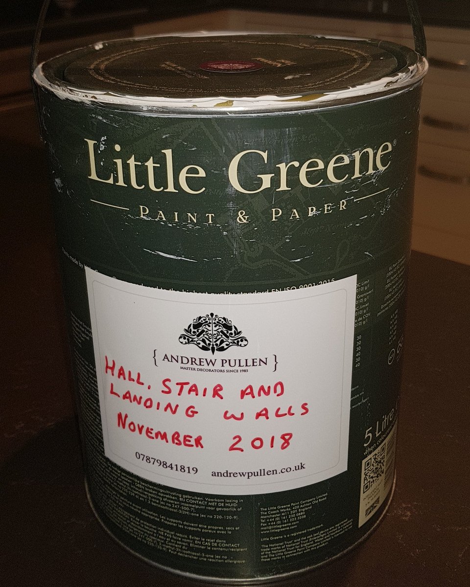 DecoratorAndy's tweet image. Touch up labelled #MasterDecorators andrewpullen.co.uk @LittleGreene