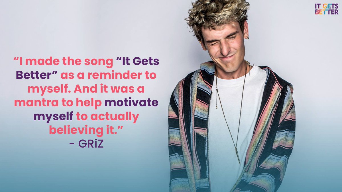 ItGetsBetter's tweet photo. We're proud to partner with @Griz this #GivingTuesday to inspire #LGBTQ+ youth around the globe to be their authentic selves! Check out his #ItGetsBetter video here: https://t.co/Vh6F3g6f0f https://t.co/m6yEMVO4l6