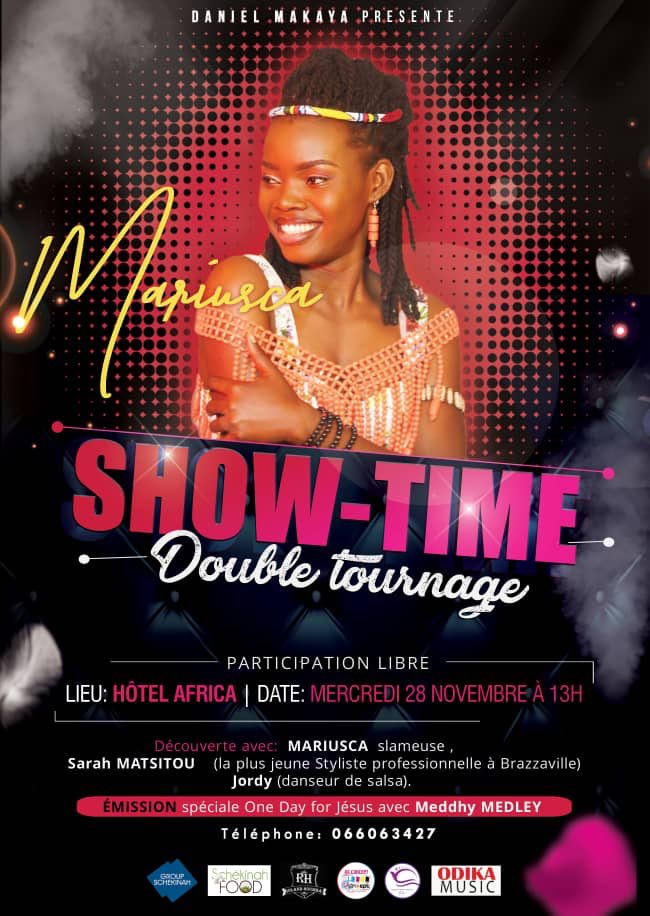 Mariusca3's tweet photo. On est invité demain à @drtvprod dans l'émission Show Time de Daniel. 
Merci à la slamille qui était là pendant Ma performance Slam cet après-midi à L'Institut Français du Congo dans le cadre de la lutte contre les violences conjugales . 
#slamourail #slamille #slamedia https://t.co/ByEuq7L9LY