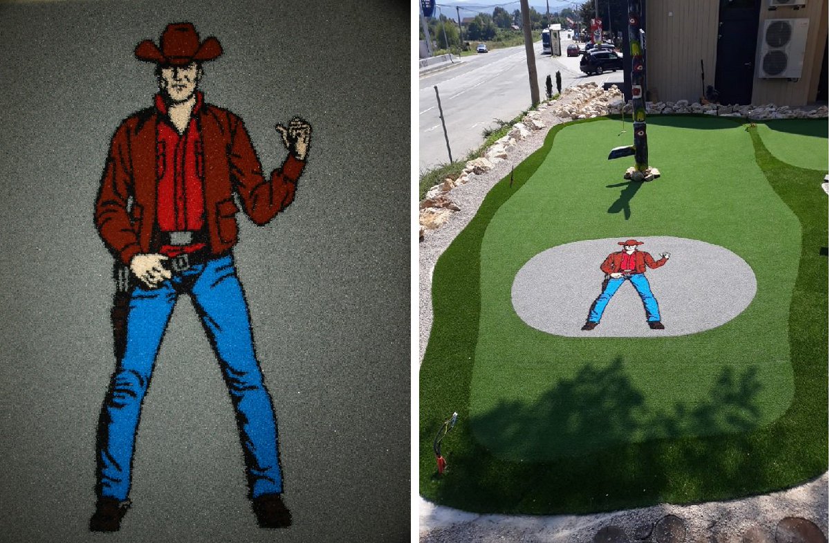 signgrass's tweet image. Customize your themed 🏌️‍♀️mini golf pitches 🏌️‍♂️ with @signgrass synhetic grass designs! 📷 project by @Fivestargrass