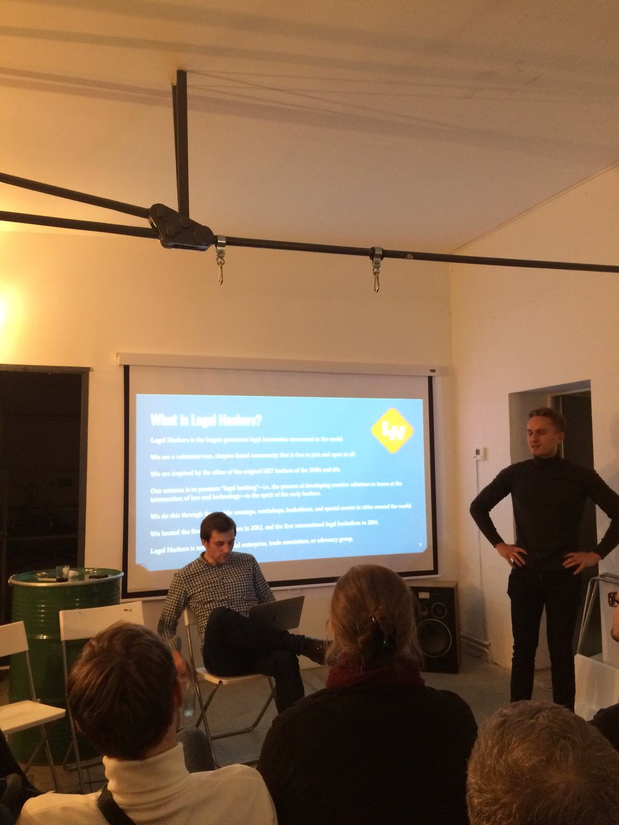 kuerth_phil's tweet photo. Auf geht’s: Legal Hackers Berlin Founding Event in der Blockchain Embassy #legalhackers #berlin #blockchain #blockchainembassy https://t.co/MySBf6b2KW