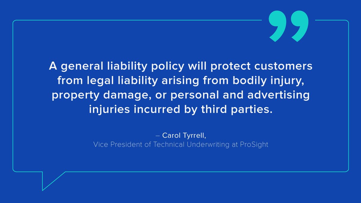 CoactionGlobal's tweet image. As a #SmallBusiness pro, it's important to know what #CommercialGeneralLiability #insurance is and what it does and doesn't cover. Our VP of Technical Underwriting, Carol Tyrrell, shares her expertise in @FitSmallBiz: bit.ly/2F4auHB