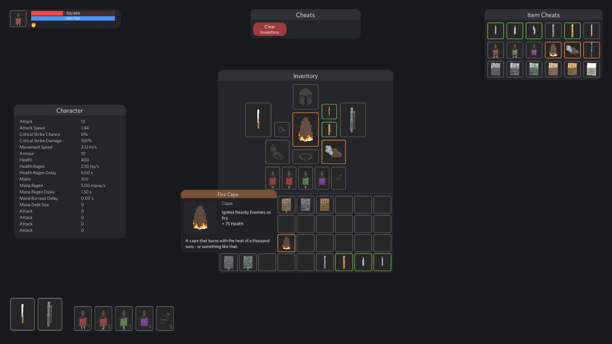 I am going to make a commit every day on my #unity3d project #rpgcore (github.com/Fydar/RPGCore). Let's see how it goes :)

The whole thing is very much a prototype. Feel free to check it out an make feature requests, e.t.c.