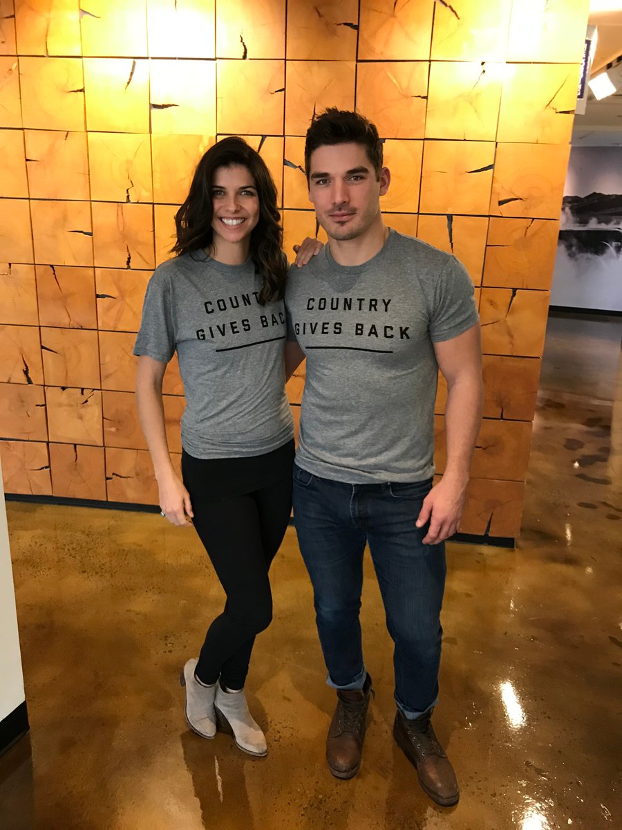 Pumped that <a href="/CMT/">CMT</a> is partnering with <a href="/theShopForward/">The Shop Forward</a> on this #GivingTuesday! Visit CMTOneCountry.com to purchase a COUNTRY GIVES BACK shirt and support <a href="/RedCross/">American Red Cross</a>'s disaster relief. #MusicCityCMT stars <a href="/Kerrydegman/">Kerry Justin Degman</a> and <a href="/RachylDegman/">Rachyl Degman</a> love them and you will, too!