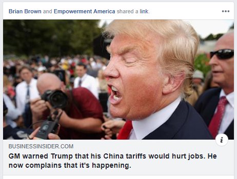 BRIANBR80801255's tweet photo. @realDonaldTrump more jobs lost because of the #retardtrump policies fact. https://t.co/3B34zyxC4W