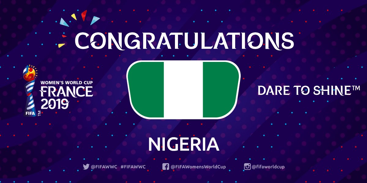 FIFA Women's World Cup 🇫🇷 on Twitter "Nigeria is the 1st African team