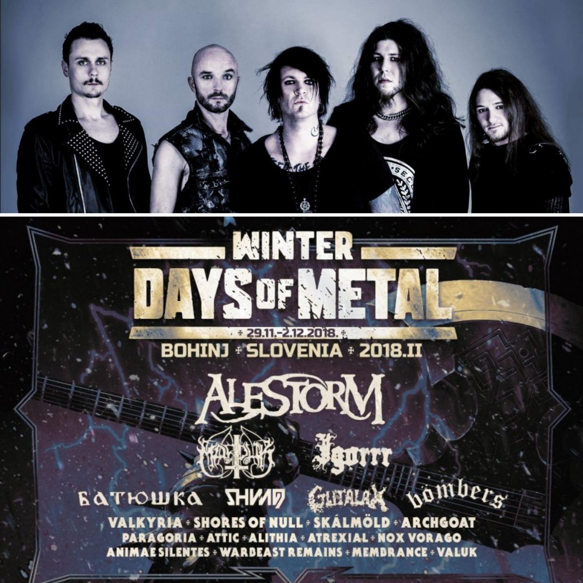 AnimaeSilentes's tweet photo. Saturday we will play at @winterdaysofmetal in #bohinj (Slovenia)
#animaesilentesofficial #winterdaysofmetal #metal #music #animaesilentes #rocknroll #MetalNews #Gothic @alphaomega https://t.co/Eujz8SI6CQ