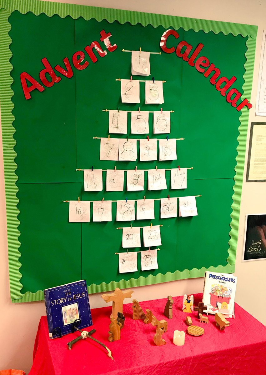 LizzyWebb6's tweet photo. Our Advent Calendar is up! #eyfs #teaching #christmas #thattimeofyearagain https://t.co/8OSiJow69W