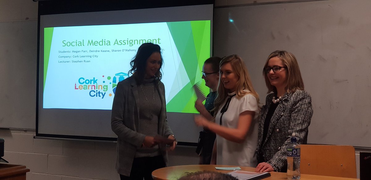 macallistergail's tweet photo. Presentation night. Group 1 are up. #dmcit https://t.co/Lsp5PcVu5h