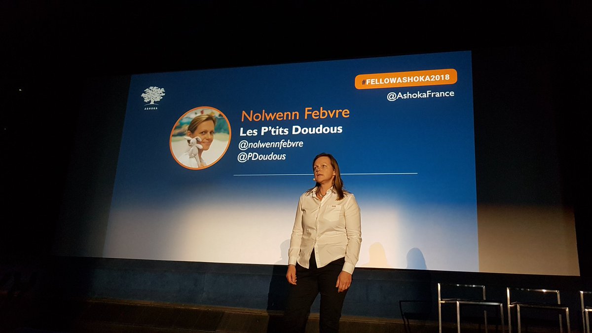 Nous sommes heureux de vous annoncer que notre fondatrice <a href="/nolwennfebvre/">FEBVRE Nolwenn</a> été désigné(e)#FellowAshoka2018 pour être accompagnée sur le projet #Ptitsdoudous  par <a href="/AshokaFrance/">Ashoka</a>, le plus grand réseau d’acteurs en faveur de l'innovation sociale dans le monde!
