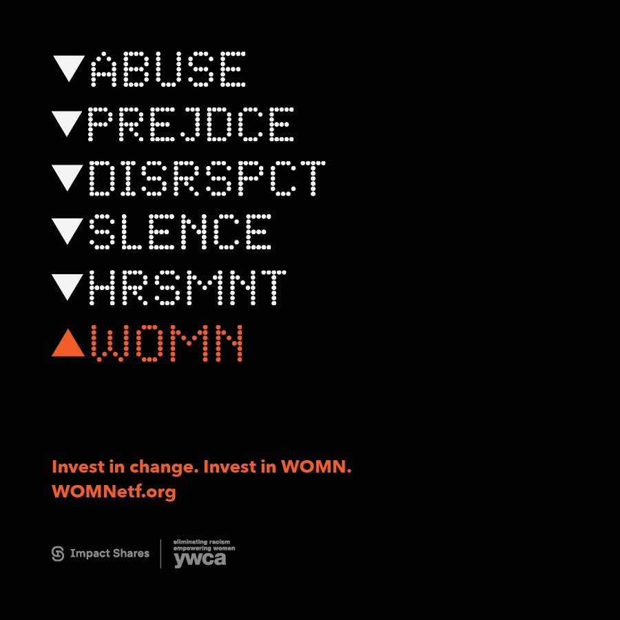 This #GivingTuesday, visit WOMNetf.org to learn how to make a difference with @YWCAUSA @YWCAChicago and @ImpactShares. #InvestInChange #WOMNetf #InvestInWomen $WOMN