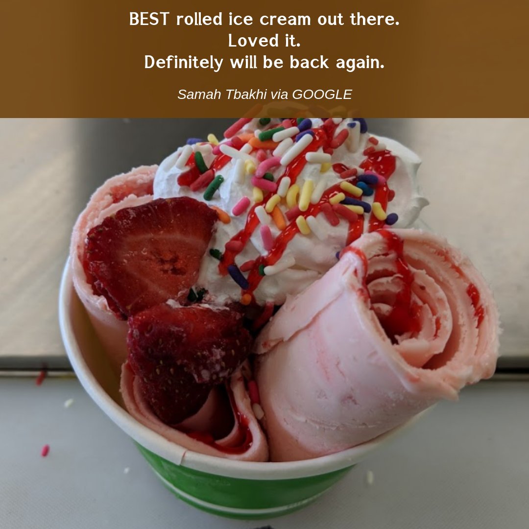 FaludaHouse's tweet photo. Experience what they had experienced!
Visit us and give us a try!

For more info:
https://t.co/eATyKAbdLs | 630-317-7596

#happycustomers #fivestarreview #rolledicecream #icecream #sweettreat #dessert https://t.co/vcJc6qd04A