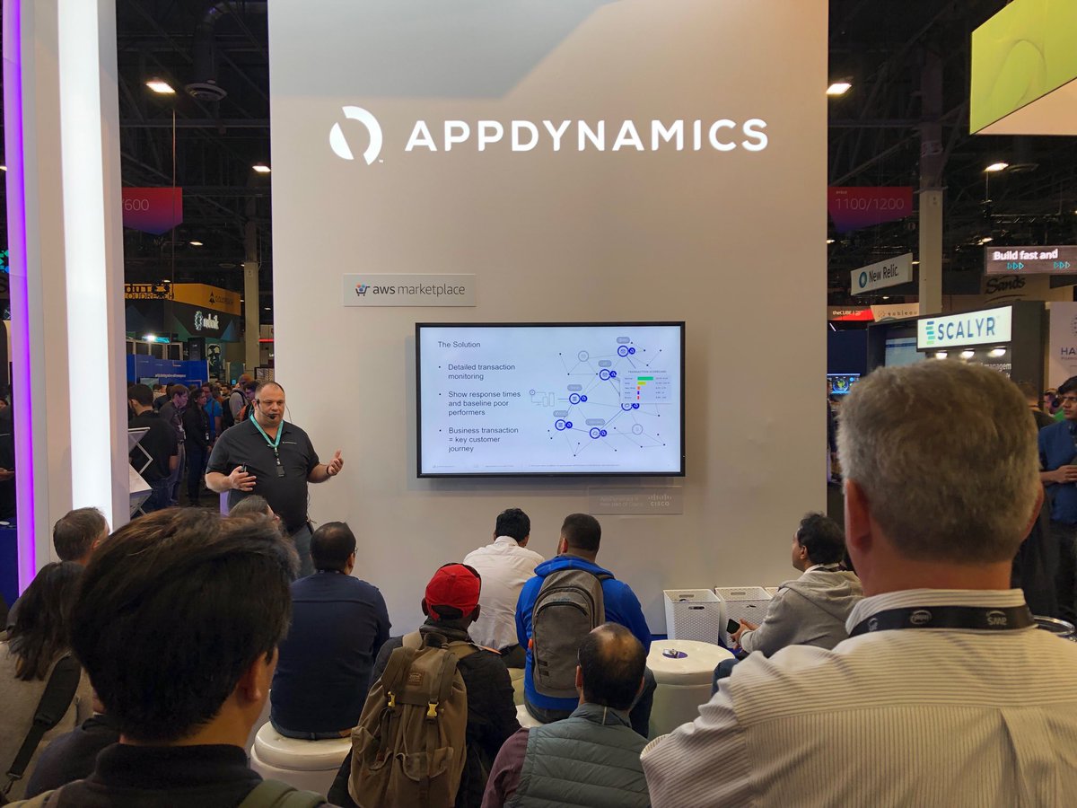 Full House ⁦<a href="/AppDynamics/">Splunk AppDynamics</a>⁩ ⁦<a href="/AWSreInvent/">AWS re:Invent</a>⁩! Come see us at Booth 810 and enter the drawing for the Oculus Go.