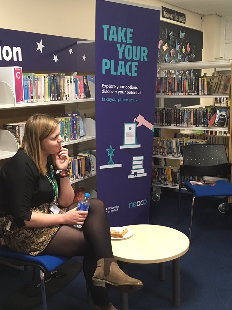 budgencarole's tweet photo. Thank you @LauraDLowestoft from @TakeYourPlaceHE for providing lunch and answering questions on university today @OrmistonDenes @thealltogether https://t.co/cAbBWxPvr0