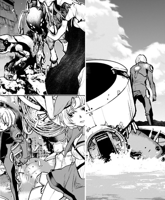 「航宙軍士官～」は12/28連載開始ですが、現在3話作業してます。二本連載は数年ぶりで実作業的にはいけそうですが、身体がもつかどうか確認したくて。
4月に過労とストレスで倒れて救急車で運ばれたもので少し不安💀 