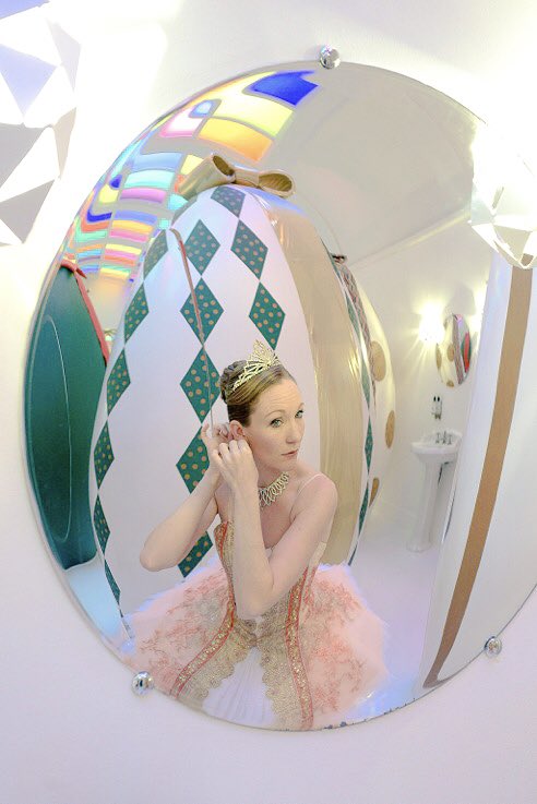 #tututuesday the infamous egg bathrooms <a href="/sketchlondon/">sketch</a> have had a present makeover &amp; a visit from our Sugar Plum Fairy! #eventprof