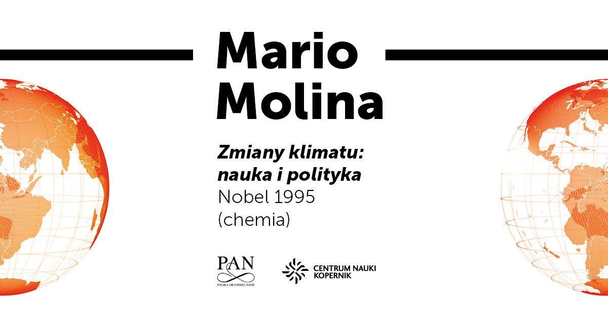 Prof. Mario Molina, jeden z odkrywców problemu dziury ozonowej, 7 grudnia wygłosi wykład w Centrum Nauki Kopernik. Wstęp wolny. #klimat #naukaoklimacie #ekologia