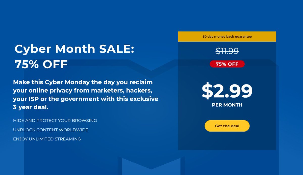 Amazing Hosting Deal from Cheap VPN

Discount Page 👉👉 bit.ly/bfcmdealz

#BlackFriday #CyberMonday #VPNdeals #VPNservice