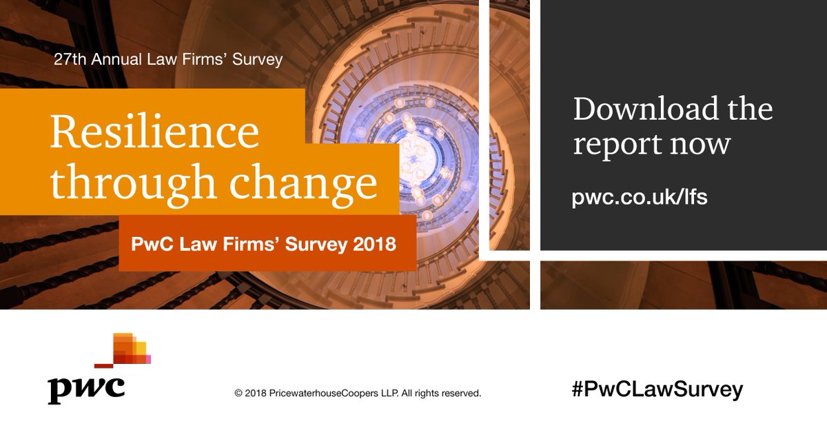 stephyeates's tweet photo. PwC’s Alyson Reeves looks at the resilience needed for the #legal sector to keep pace with technology change in her latest blog https://t.co/Ail6hxBGEy #PwCLawSurvey https://t.co/y0kdG4d8DV