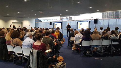 resosolidaire's tweet photo. @resosolidaire et @metropolerennes entament un ping pong pour parler de l'ESS sur le territoire. RM affirme "Nous avons choisi de rattacher l'ESS à la politique de développement économique de la ville", la partie se poursuit... #lesentreprisesengagées #ESSRennes #Rennesaccélère https://t.co/iYEOyjHkHl
