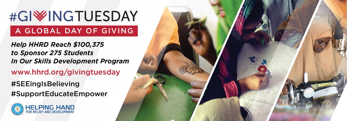 HelpingHandUSA's tweet photo. Join HHRD's #GivingTuesday campaign to help women become self-sufficient by training in our Skills Development Centers. Your donation today can help save them from poverty. Visit https://t.co/wXDHroR02v  to #SupportEducateEmpower ! https://t.co/r9v52GjGM2