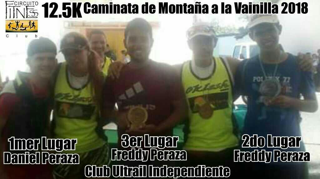 Ultra Runners Daniel y los Freddy todos, Familia Peraza, participantes por el Club Independientes en las edades (15 a 19 Años) en la 3ra Caminata de Montaña a la Vainilla 2018, realizada el Dom4Nov #Cabudare #Lara  @FitnessCircuito @FUNDELA_LARA @INDeporteVE #YoCaminoALaVainilla