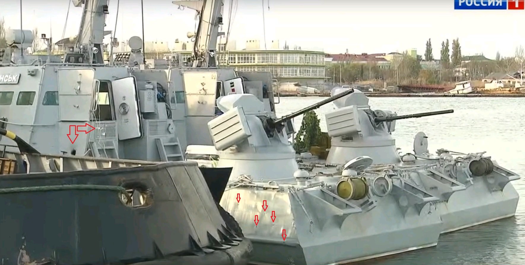 Image 10: Damage to the Ukrainian Navy ship ‘Berdyansk’