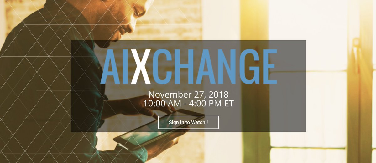 cmgnews's tweet photo. #AIXCHANGE is live. Our first spotlight session: The History and Future of #AI presented by @bryanknouse. Sign in to join the Conference! https://t.co/d26dKJuhc8 #cmgnews https://t.co/2iycN2MdM0