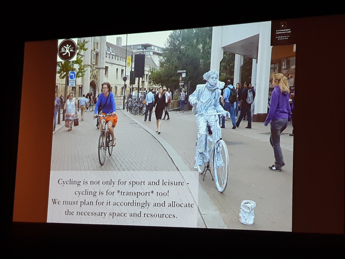 ITS_STI's tweet photo. Zvi Leve talking about cycling is not only for leisure and sport but also for #transport too! #ParkingFuture https://t.co/hCN9wiwy5N