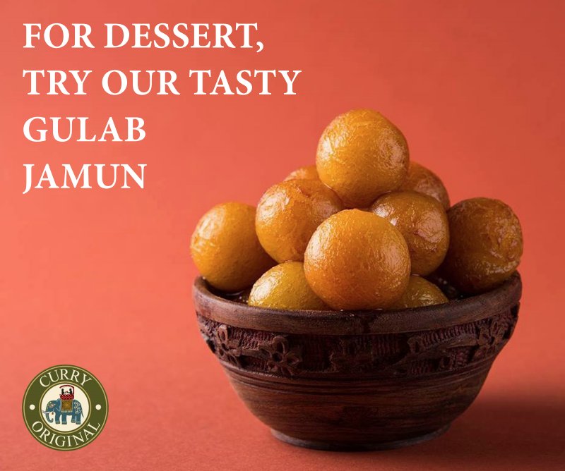 A deep fried milk pastry covered in rose flavoured sugared syrup! Sweeten up your afternoon with a nice treat at #CurryOriginal.

#kingston #kingstoneats #yumgk #ygk #downtownkingston #gulabjamun #indiancuisine