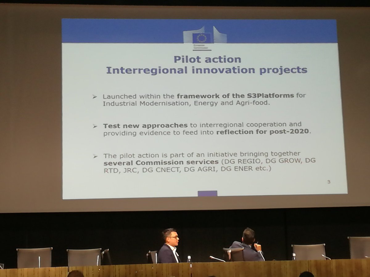Dg Regio speaking about pilot projects on S3 Platforms at Bilbao Semi-annual meeting <a href="/Aster_ER/">Aster</a> <a href="/Regions4F/">Regions4Food</a> <a href="/Luisaoluisa/">Luisa Secci</a> <a href="/RegioneER/">Regione Emilia-Romagna</a> <a href="/DataAgriS3/">S3P Agrifood on Traceability and Big Data</a>