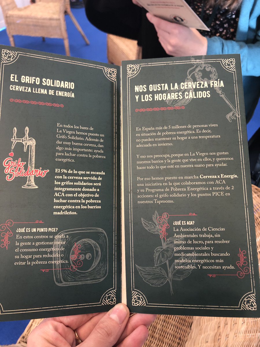 be_trix's tweet image. Cómo me gusta esta iniciativa de Cervezas la Virgen y @ACAmbientales  que he visto en #Conama @info_conama . Cervezas frías , hogares calientes