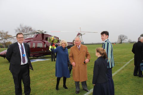 WisbechGrammar's tweet image. It was our great pleasure to welcome Their Royal Highnesses, The Prince of Wales and The Duchess of Cornwall to Wisbech Grammar School this afternoon. Our playing fields were the perfect spot for a flying visit. Wisbech Town Council KLFM 96.7 Fenland Citizen