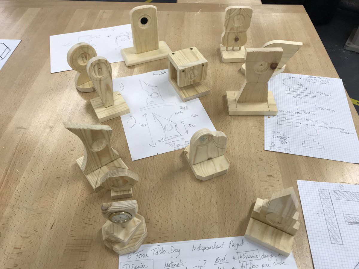 CKP_DT's tweet photo. Some great outcomes from our prospective D&T 6th Formers. To give them a taste of the skills necessary to succeed next year they independently designed, planned and made in just 45 minutes! ๐ช๐ป#CokethorpeAmbition #CokethorpeLowerSixth
#CokethorpeDesignTech https://t.co/dLnm8eqedA
