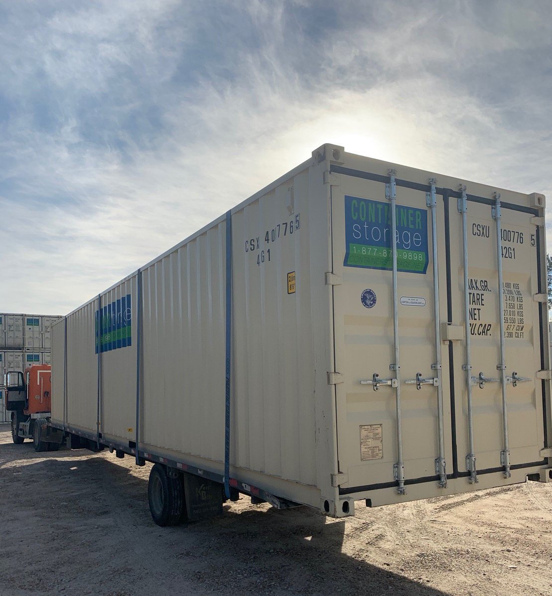ContainStorage's tweet image. Off to a jobsite in Katy, TX this morning! #containers #Houston