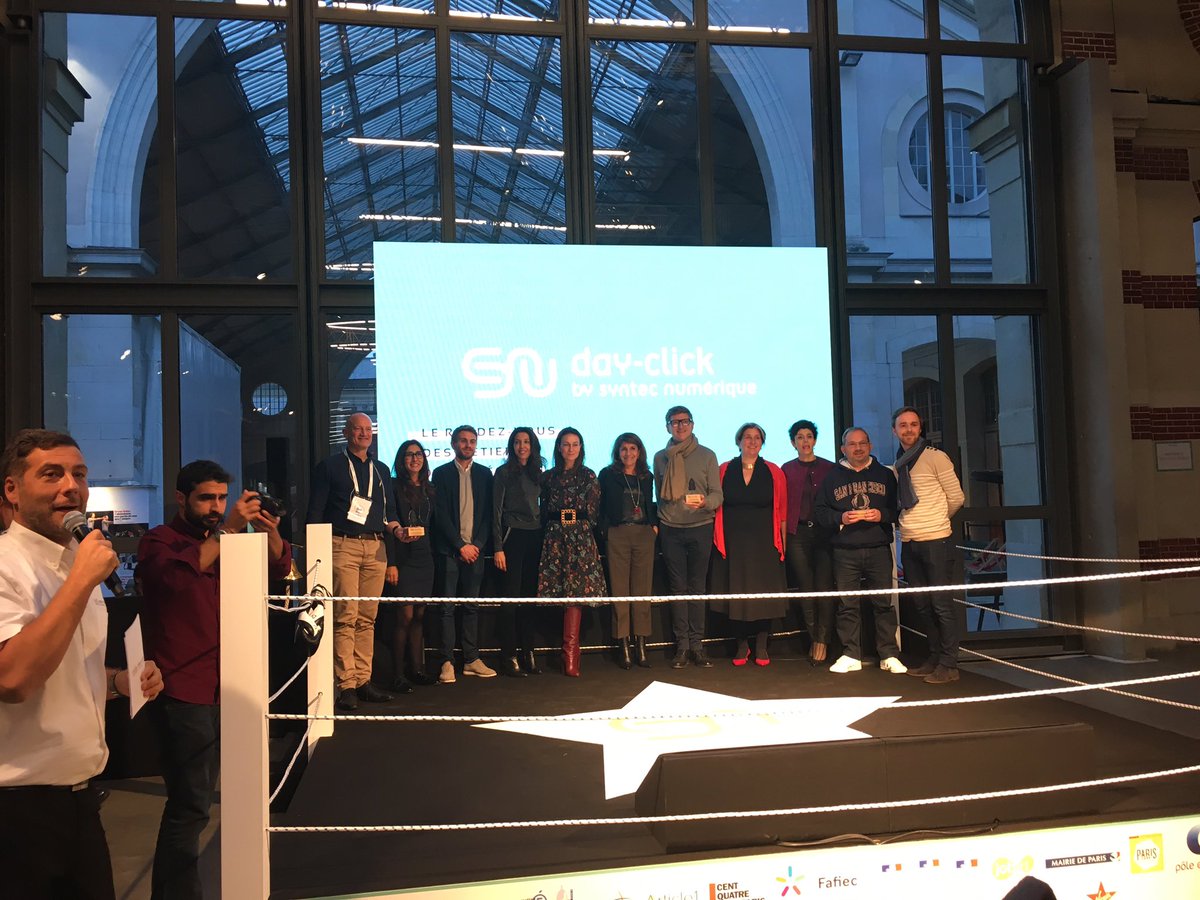Belebouc's tweet photo. Félicitations @ODIHO_ @inwibe @faciliti lauréats BtoB, BtoC et coup de cœur du #LeDayClick challenge https://t.co/EAiYkCYyZs
