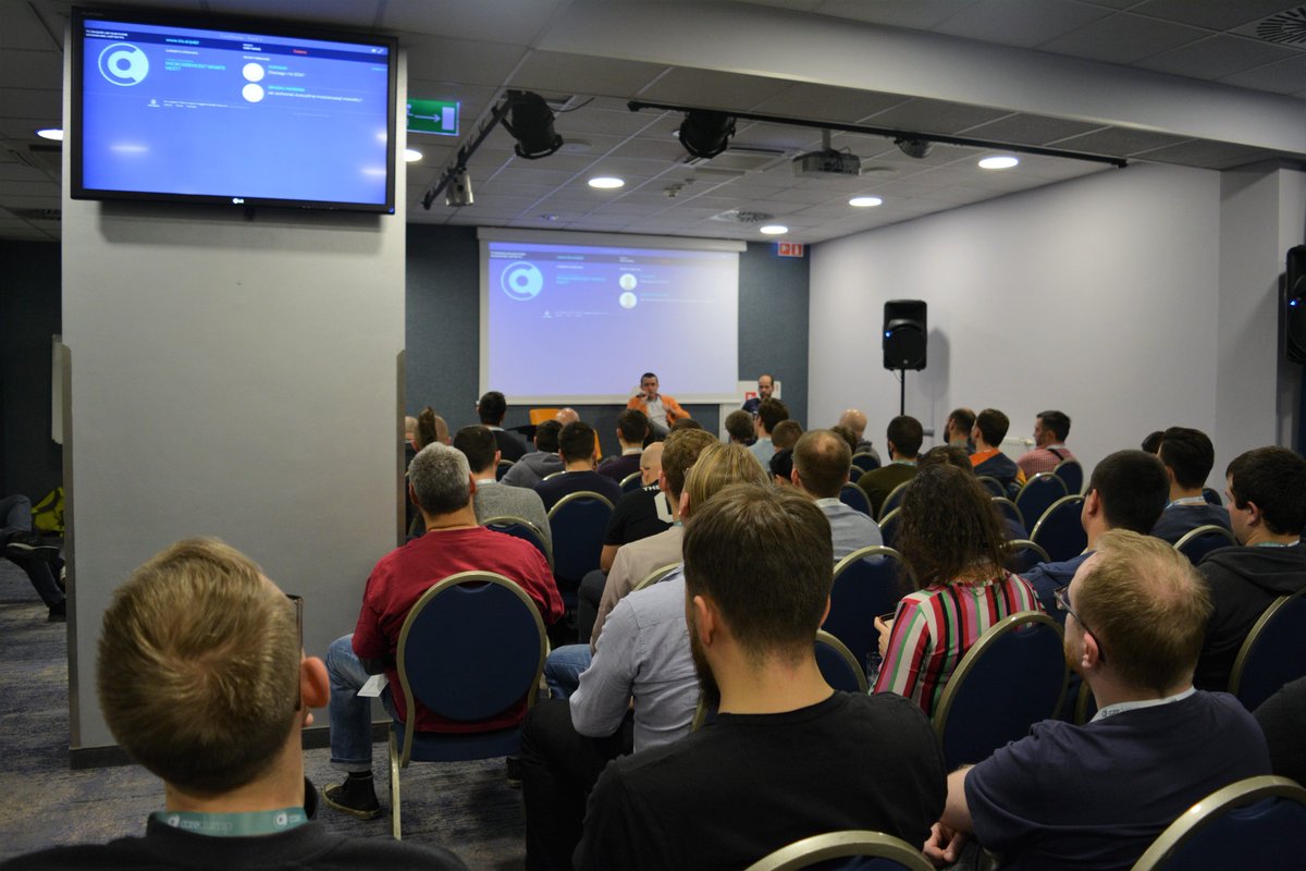 CoreDumpConf's tweet photo. Another point in the @CoreDumpConf agenda? Discussion panels are in progress... 👍😉
#CoreDumpKrakow2018 #CoreDumpConf #CoreDumpDiscussionPanel https://t.co/mNyqAxjV5E