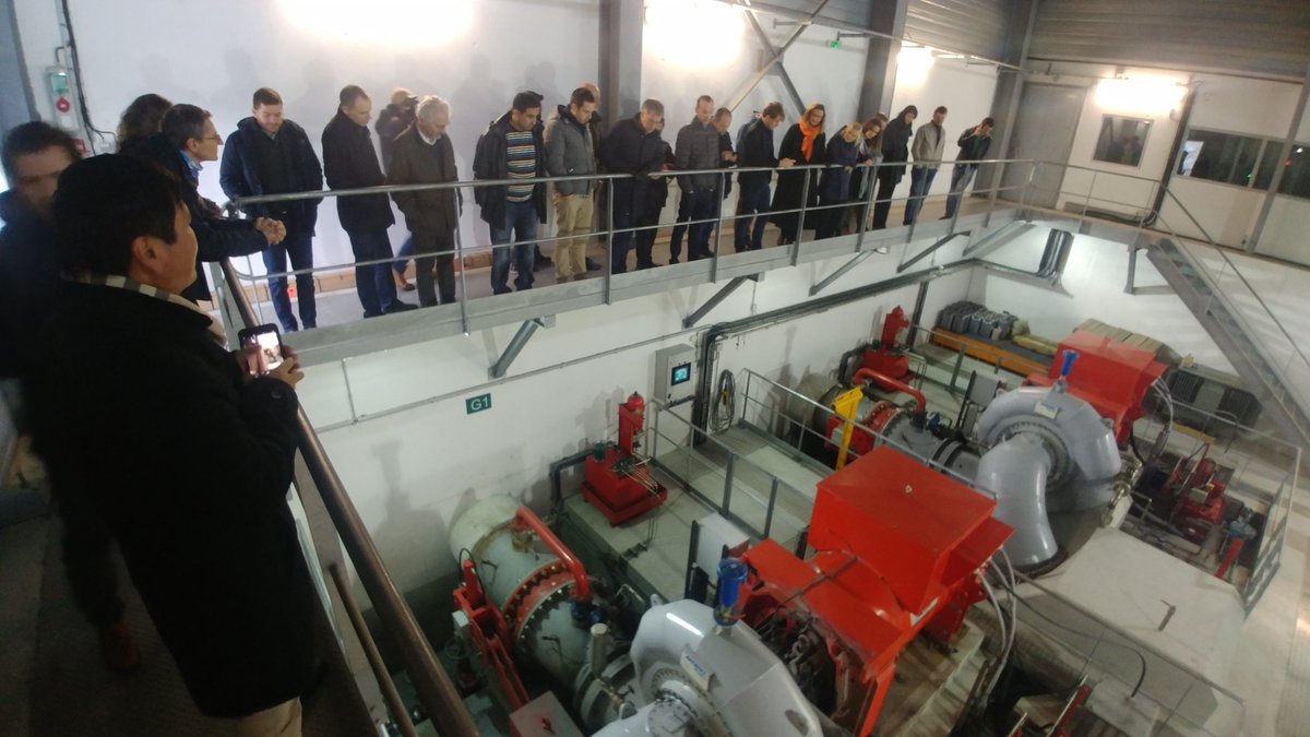 Visite de la centrale des Clappeys avec les partenaires du projet européen  #unitedgrid  #mauriennetv  #smartgrids