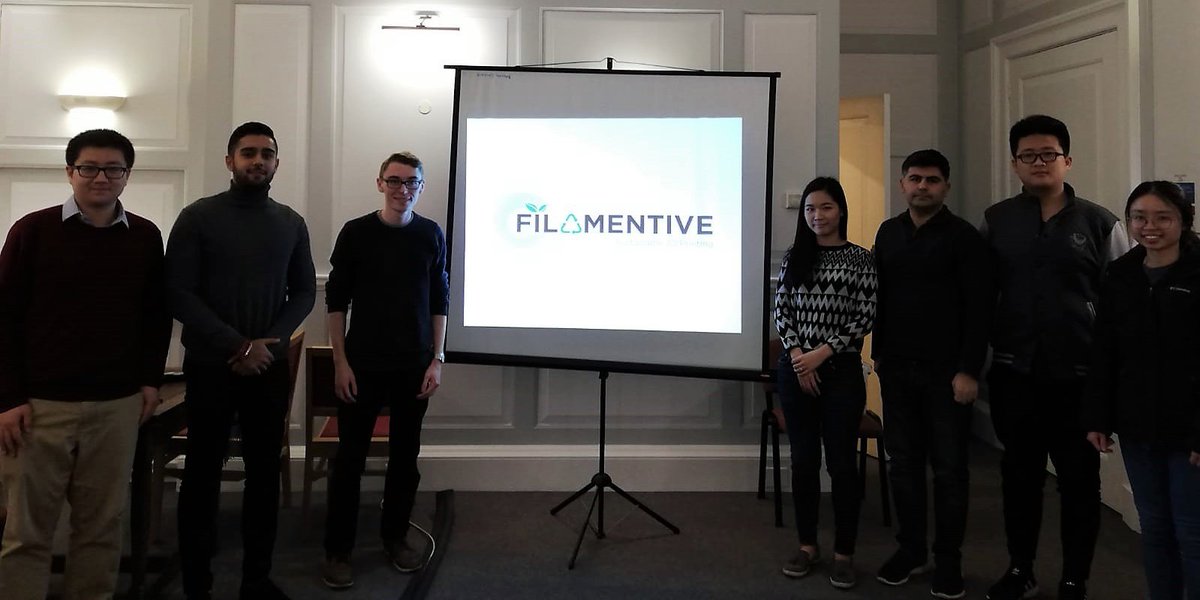 Ox3DP's tweet photo. Many thanks to Ravi from @filamentive who came to give a talk on sustainability in FDM #3Dprinting last Wednesday. Learning about the filament manufacturing process and the possibilities for reducing waste gave us lots of food for thought.
#sustainability https://t.co/f5V40G3q9W