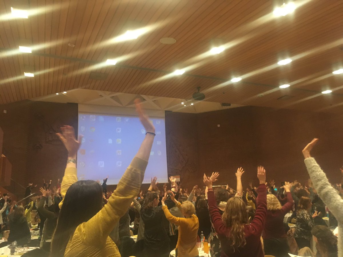 Love a good dance between lectures! <a href="/1stepsnutrition/">First Steps Nutrition Trust</a> #FirstSteps2018 Dr Lala Manners on supporting more active families for physical &amp; emotional well-being
