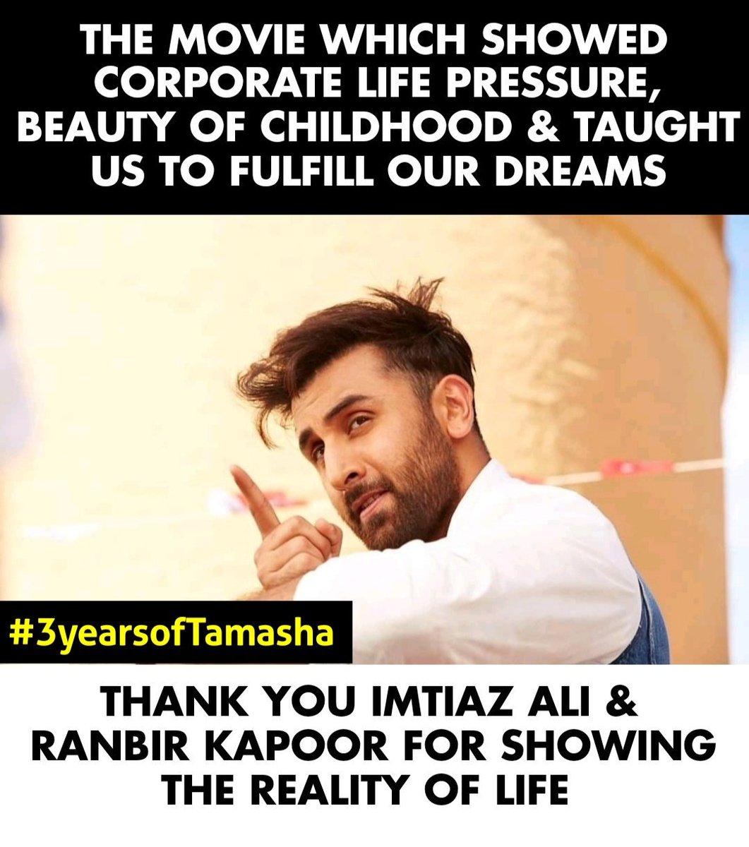 BlogtoBollywood's tweet photo. This film is โค
#Tamasha #RanbirKapoor #TuesdayThoughts #ImtiazAli #Bollywood #3YearsOfTamasha #BlogtoBollywood https://t.co/86BTRSLC11