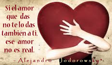 joymirage's tweet photo. @alejodorowsky Sí el amor que das no te lo das también a ti, ese amor no es real. -Alejandro Jodorowsky. https://t.co/a7YcaCTC5H