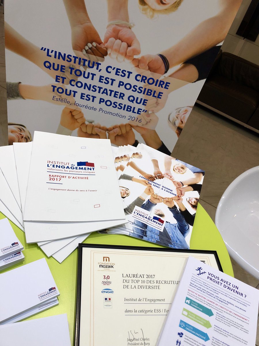 i_engagement's tweet photo. 3ème édition du trophée #TOP10 des recruteurs de la diversité !
L’Institut de l’Engagement participe au #MarketPlace avant la cérémonie de remise des prix et l’annonce des lauréats.
#TOP10versite
#LiveIDE2018 https://t.co/nP8XYmkfZZ