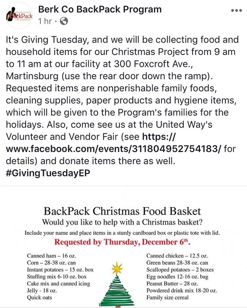 todays975's tweet image. It’s #GivingTuesday! 🎄✨

Today we celebrate generosity by giving back our time or money to others. Here are some organizations we love to support:

@HSWCMD @UnitedWay #BCBP