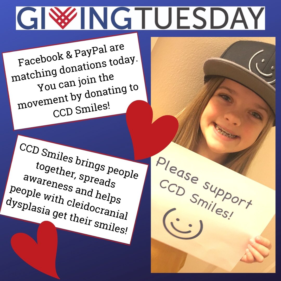 CCD Smiles (@ccdsmiles) on Twitter photo Today is the day! The day where people from around the world come together to support the causes they care about. 🌎 Today is a day of giving. It’s a day that YOU can make a difference. ❤️ Join the #givingtuesday movement and please donate to CCD Smiles! 💙
.
#ccdsmiles Today is the day! The day where people from around the world come together to support the causes they care about. 🌎 Today is a day of giving. It’s a day that YOU can make a difference. ❤️ Join the #givingtuesday movement and please donate to CCD Smiles! 💙
.
#ccdsmiles