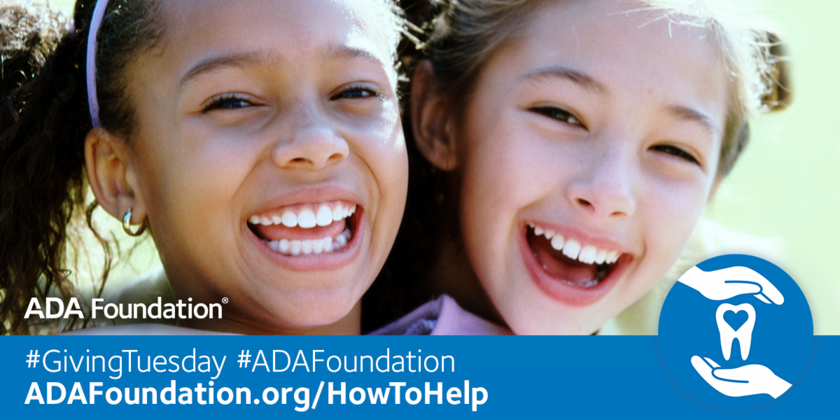 AmerDentalAssn's tweet photo. This #GivingTuesday, we are investing in better oral health for all. Together. Will you join us? #ADAFoundation https://t.co/Bi8vZwpXa5 https://t.co/gbQYk2mVzB